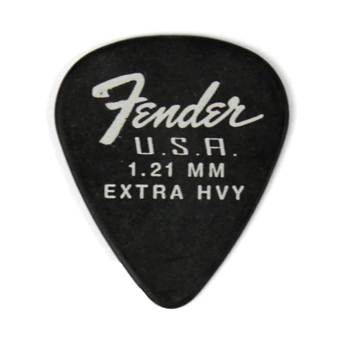 Медиатор Набор медиаторов Fender 351 Dura-Tone 1.21 12-Pack Black (229382): Тип Медиатор