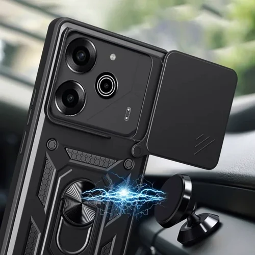 Чехол для телефонов BeCover Military Black for Tecno POVA 6 (LI7) (712167)