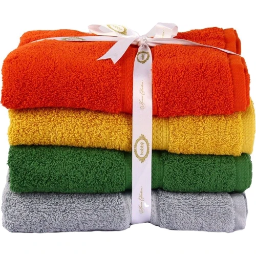Рушник Hobby Colorful_4 Terra/Hardal/Haki/Gri 500 г/м2 70x140 4 шт (8698499340565): Тип набор полотенец