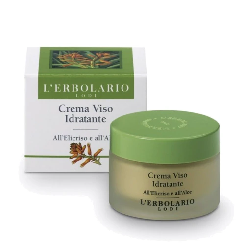 Крем для обличчя L'Erbolario Crema Viso Idratante all'Elicriso e all' Aloe