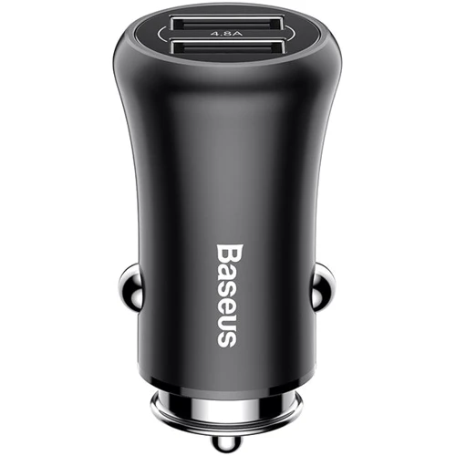 Зарядное устройство Baseus USB Car Charger 2xUSB Gentleman Black (CCALL-GB01)