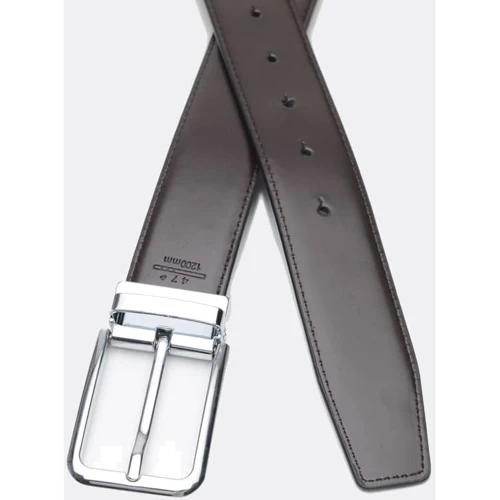 Чоловічий ремінь Borsa Leather чорно-коричневий (C135-5213-1A): Стать Чоловік