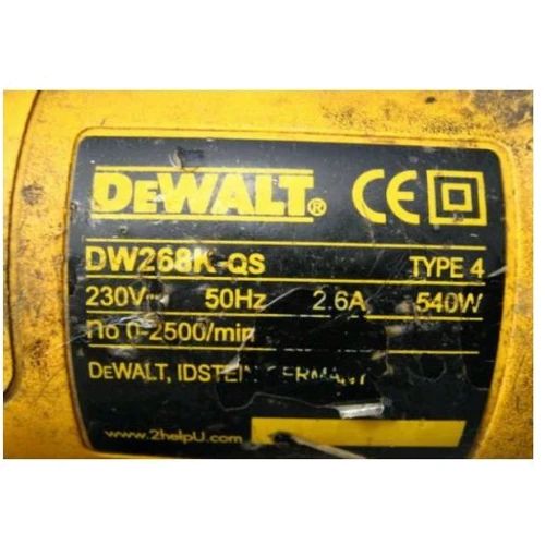 Шуруповерт сетевой DeWalt DW268K: Количество скоростей работы 1