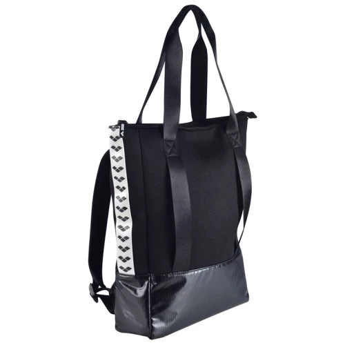 Женская сумка тоут Arena Fast Shoulder Bag Big Logo 003186-100 черная (3468336364628)