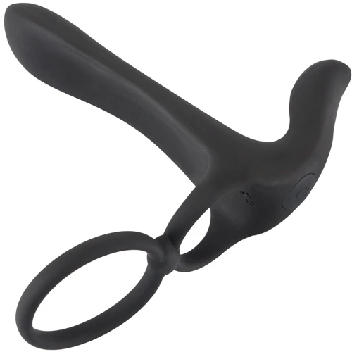 Насадка на пенис с эрекционным кольцом Orion Black Velvets Couple's Vibrator