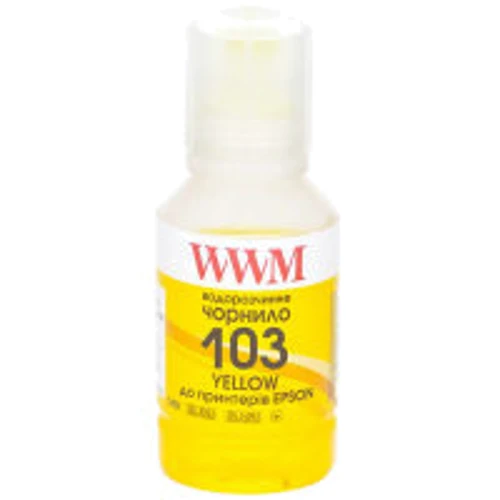 Чернила WWM EPSON L3100/3110/3150 140г Yellow (E103Y)