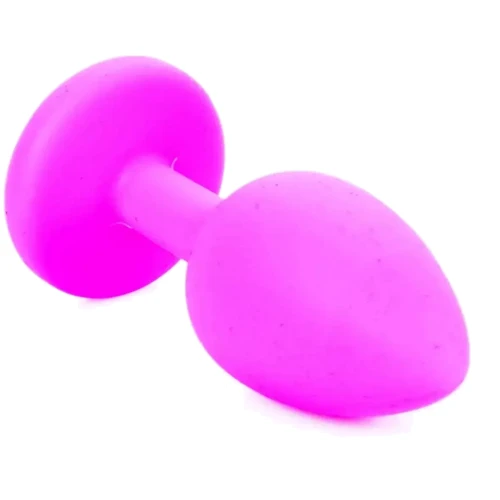 Анальная пробка Boss Series - Jewellery Pink Silicon PLUG Medium Light Blue (BS6400085)
