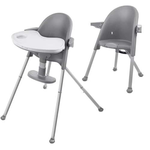 Стульчик для кормления 2 в 1 Kinderkraft Pini Gray (KKKPINIGRY0000)
