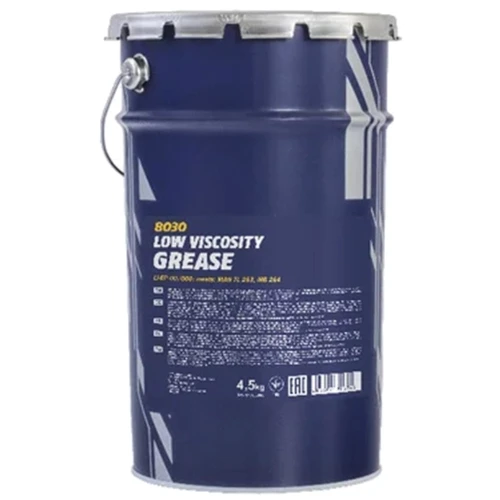 Смазка Mannol Li-EP-00/000 LOW VISCOSITY GREASE літієво-кальцієве напіврідке 4.5кг (8030)