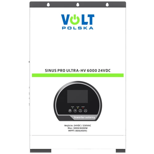 Автономний сонячний інвертор Volt Polska SINUS PRO ULTRA-HV 6000 24/230 В (3/6 кВт) + 80A MPPT (450В): Тип Автономный