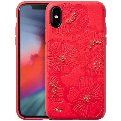 Чехол для iPhone LAUT Flora Cherry (LAUT_IP18-L_FL_R) for iPhone XS Max