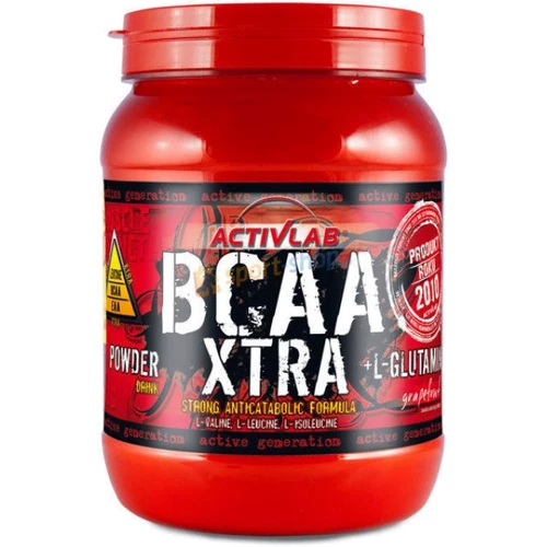Аминокислота для спорта Activlab BCAA Xtra Powder +L-Glutamine 500 g /50 servings/ Lemon