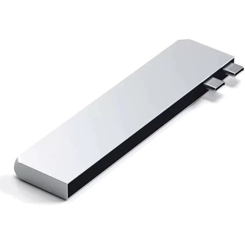 Адаптер Satechi Adapter Dual USB-C to 2xUSB-C+2xUSB+HDMI+SD Silver (ST-HUCPHSS): Интерфейс подключения USB-C