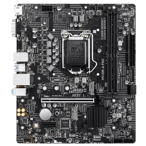 MSI H510M-A PRO: Оперативная память 2xDDR4 3200 МГц, до 64 ГБ