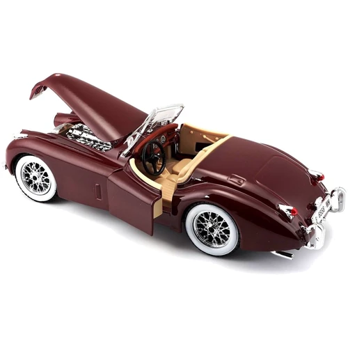 Автомодель Bburago 1951 Jaguar XK 120 (ассорти вишневый, серебристый, 1:24) (18-22018): Материал Металл