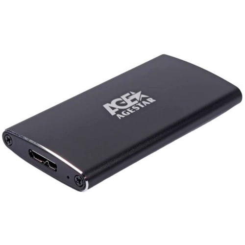 Аксессуар для накопителя AgeStar 3UBMS2 1.8" mSATA SSD to USB 3.0 Black