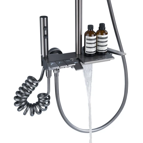 Душевая система Lefton Shower System with 4 Water Outlet Modes-SS2202 Grey: Количество типов струи 4