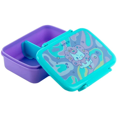Ланчбокс Kite Rainbow Catcorn 420 мл (K24-160-2): Кількість відділень 2