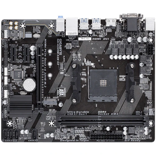 Gigabyte GA-A320M-S2H V2 Socket AM4: Оперативна пам'ять DDR4 3200