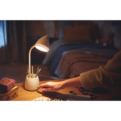 Настольная лампа аккумуляторная Philips LED Reading Desk lamp Hat біла (929003241007): Тип источника освещения Светодиодная лампа LED