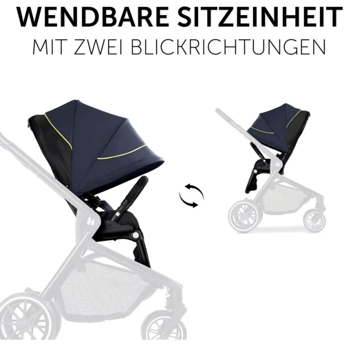 Коляска универсальная Hauck Move So Simply Dark Navy Neon (16717-5): Возможность установки люльки есть