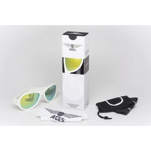 Детские солнцезащитные очки Babiators Aces Wicked White Orange Lenses (7-14 лет): Форма оправы Авиатор