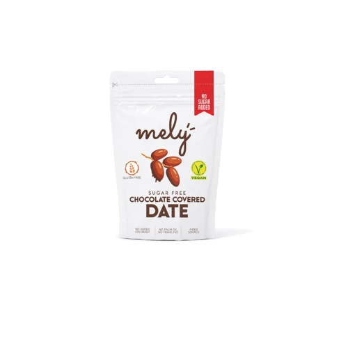 Шоколадные финики MELY Sugar Free Chocolate Covered Date 50 g (8682759691559)