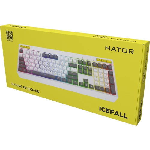 Клавиатура HATOR Icefall White (HTK405UA): Подключение проводное