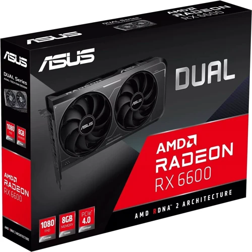 Видеокарта ASUS Dual Radeon RX 6600 V3 8GB GDDR6 (DUAL-RX6600-8G-V3): Объем памяти, Гб 8