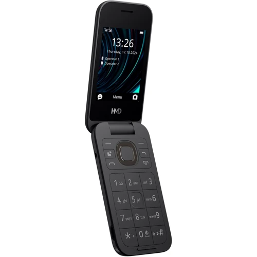 Мобильный телефон HMD 2660 4G FLIP Dual Sim Black (UA UCRF): Оперативная память 64 МБ