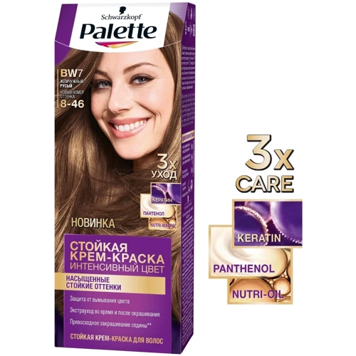 Palette Крем-краска для волос Интенсивный цвет 8-46 (BW7) Перламутровый русый 110 ml: Классификация Масс-маркет