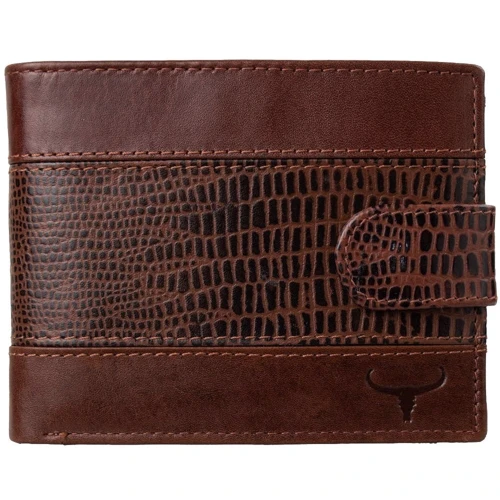 Мужское портмоне Buffalo Wild коричневое (DNKN992l-VTC-brown): Материал Натуральная кожа