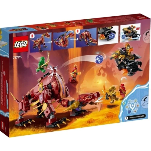 Конструктор LEGO Ninjago Вулканічний Дракон, що трансформує Хітвейва 479 деталей (71793): Серія NINJAGO