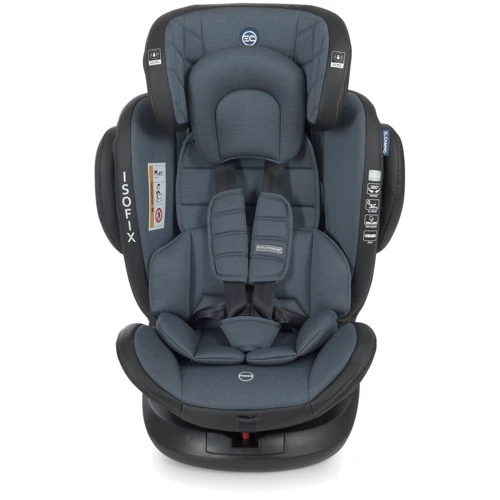 Автокресло El Camino EVOLUTION 2 360 ME 1045-1 ISOFIX 0-36 кг black striped: Внутренние ремни 5-ти точечные ремни безопасности с мягкими накладками регулируются под рост ребенка