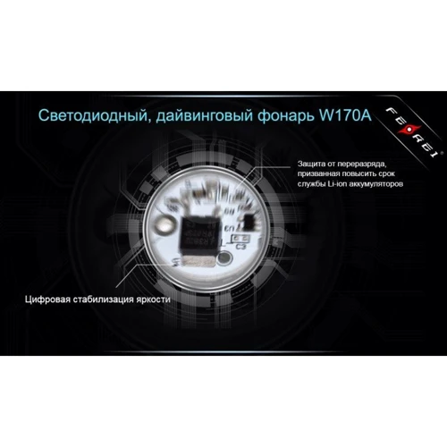 Фонарь Ferei W170А 3xCREE XM-L2 тёплый жёлтый фото 10