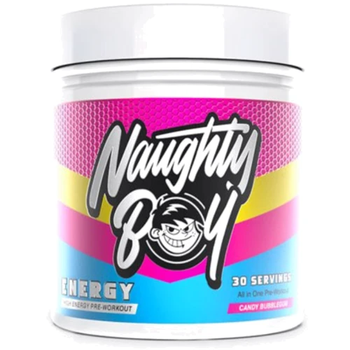 Предтренировочный комплекс Naughty Boy Energy 390 g / 30 servings / Candy Bubblegum