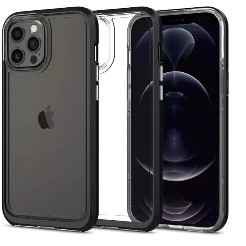 Чехол для iPhone Spigen Neo Hybrid Crystal Black (ACS01622) for iPhone 12 Pro Max: Тип чехла накладка на заднюю часть