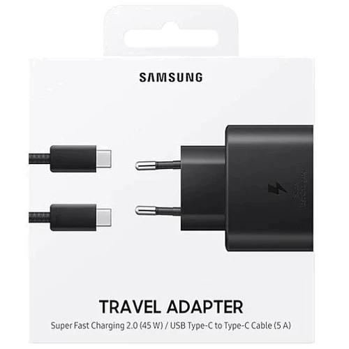 Зарядное устройство Samsung USB-C Wall Charger with Cable USB-C 45W Black (EP-TA845XBEGRU) фото 6