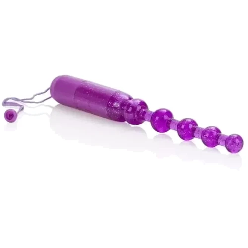 Водонепроникні намисто CalExotics Vibrating Pleasure Beads (фіолетовий)