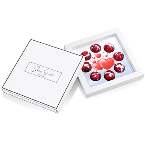 Цукерки шоколадні з начинкою Laviva Chocolate Box "Love" "Кохання" 120 г (UA-0013)