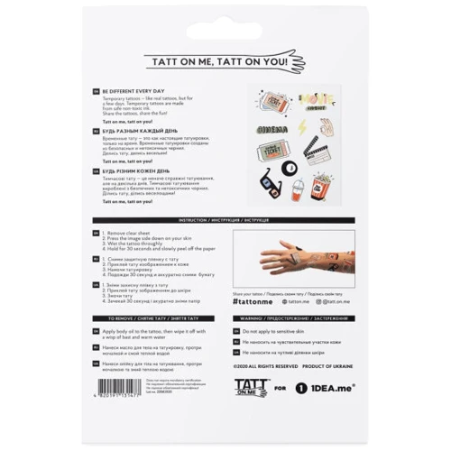 Временные тату TATTon.me Movies Mix (TMMovies)