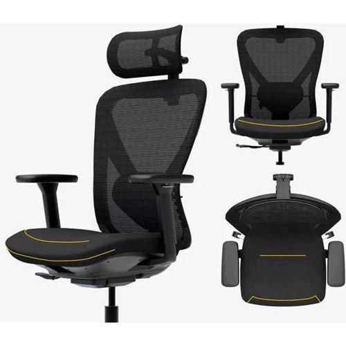Крісло Mealux Q1 Air Fabric Black (HF-Q1 F/B) фото 14