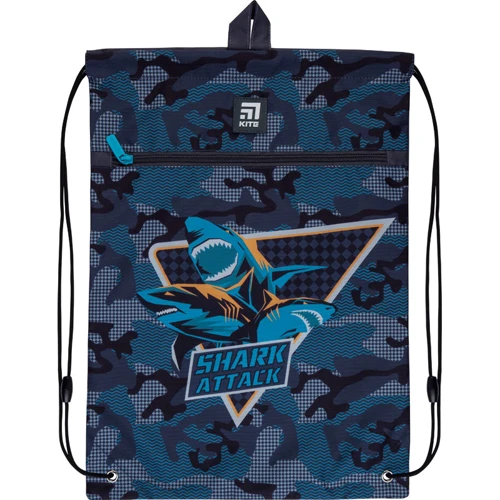 Сумка для взуття з кишенею Kite Education Shark attack K21-601M-4