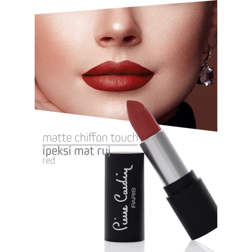 Pierre Cardin Matte Chiffon Touch Lipstick №191 Червоний Помада для губ 4 g: Тип помади Помада-стик