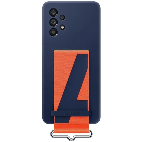 Чохол для телефона Samsung Silicone Cover with Strap Navy (EF-GA736TNEGRU) для Samsung A736 Galaxy A73 5G