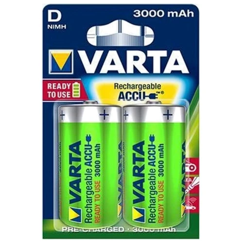 Varta D 3000mAh NiMh 2pcs Power ACCU (56720101402)