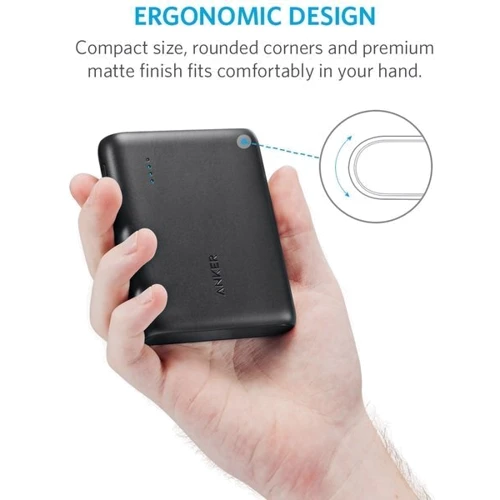 Внешний аккумулятор ANKER Power Bank PowerCore V3 10400mAh Black (A1214G11): Особенности Индикатор заряда