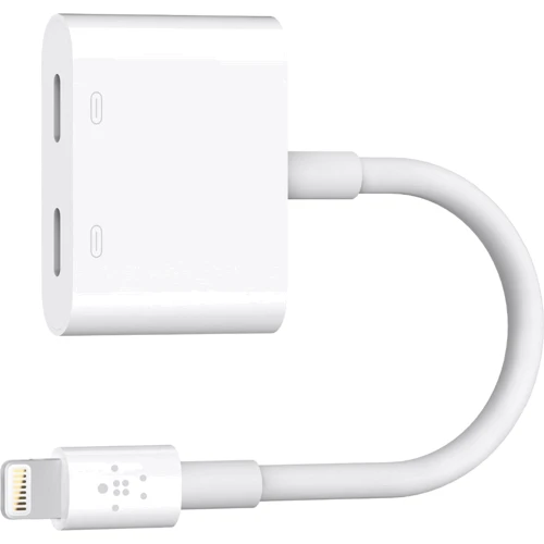 Адаптер Belkin Adapter Lightning to 2xLightning Rockstar White (F8J198btWHT)