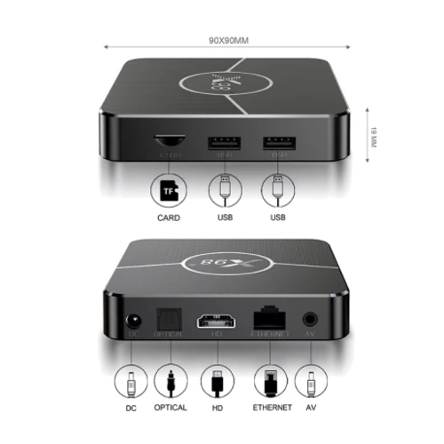 Приставка Smart TV X98 Plus 4/32Gb: Операційна система Android 11.0
