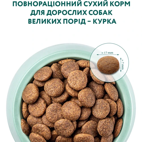 Сухой корм Optimeal Adult Dogs для собак крупных пород с курицей 12.5 кг (4820083908385): Свойства Основное питание